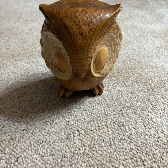 Freeman & McFarlin Retro Owl Figurine MCM Ceramic Vintage Decor Retro Academia - Picture 2 of 8